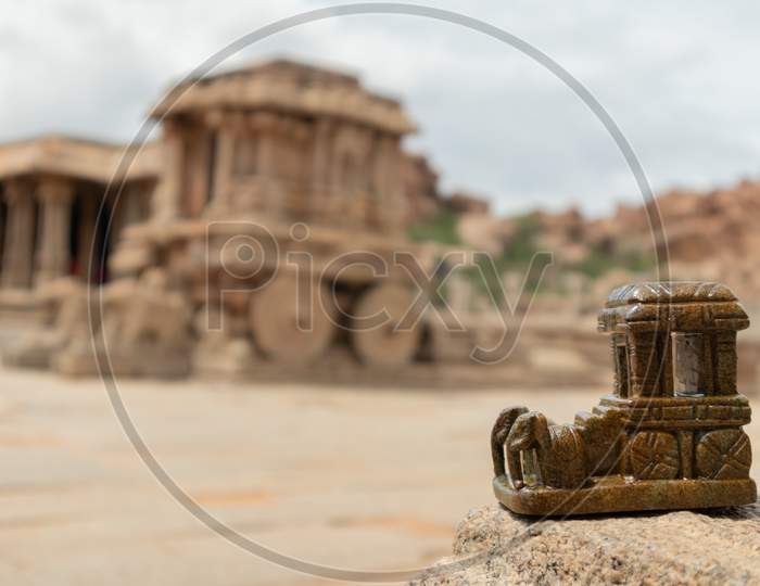 Monolithic Stone Chariot In Vijaya Vittala Temple, Hampi