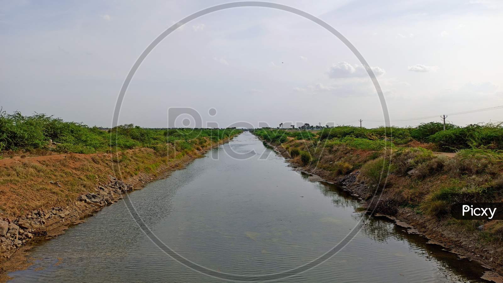 Jurala Left Main Canal Krishna Water Coming From Jurala To Ramanpadu Reservoir Mahabubnagar