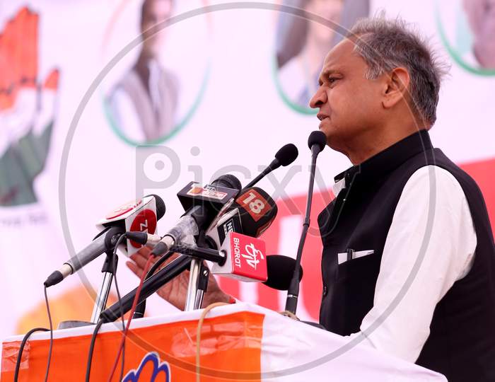 Ashok Gehlot , Chief Minister of Rajasthan State In India