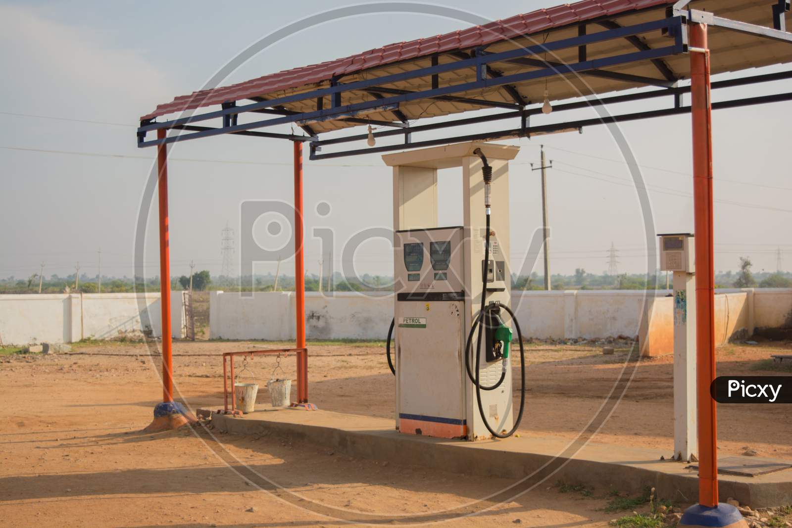 Indian Oil Fuel Station With Fuel Dispensing Machine