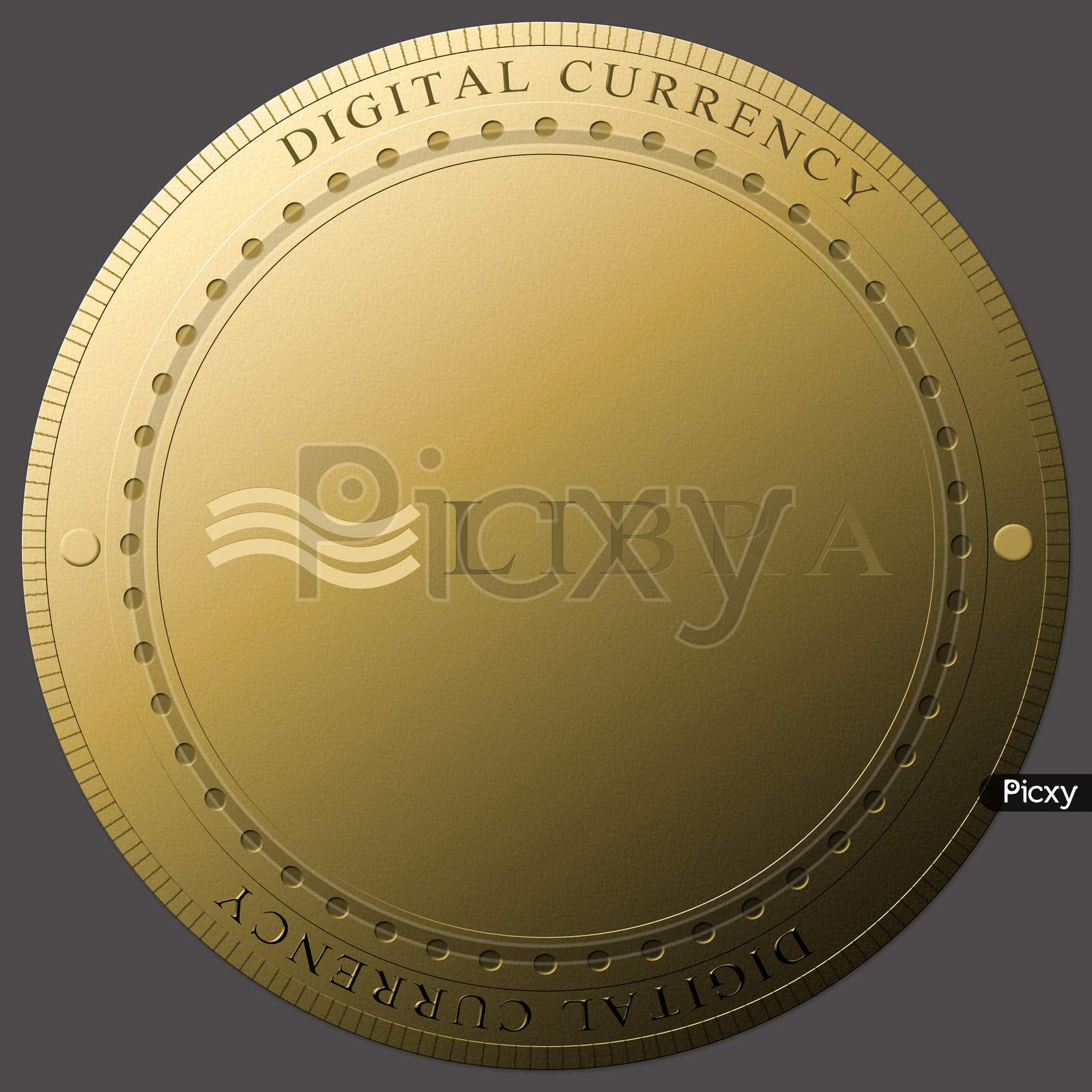 Concept Of Libra New Digital Cryptocurrency Currency Coin.