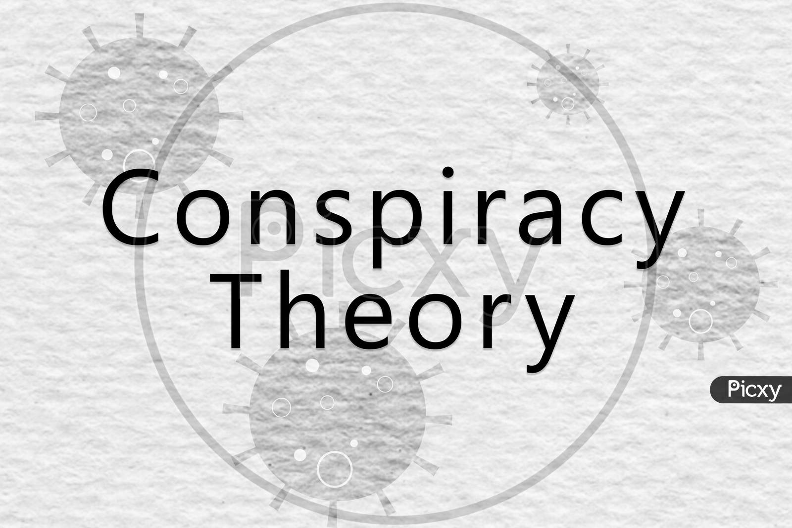 Conspiracy Theory On Coronavirus Or Covid 19 Virus On Paper Background