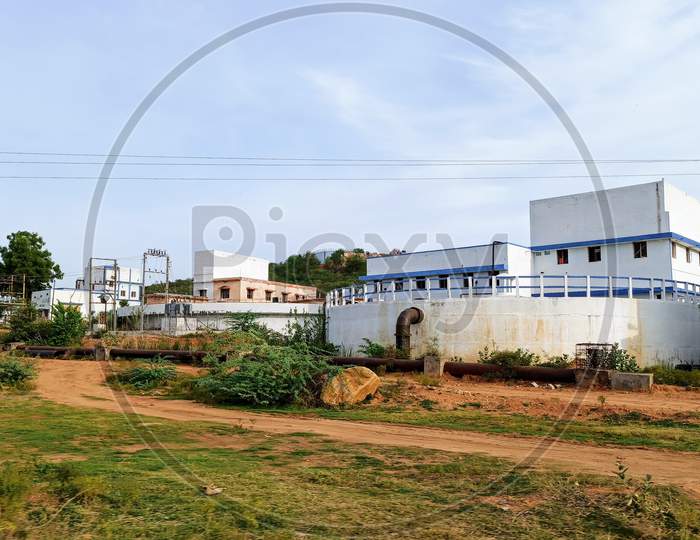 Mission Bhagiratha Scheme Pump House At Ramanpadu Village