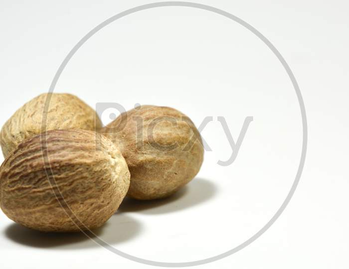 Nutmeg Isolated On White Background