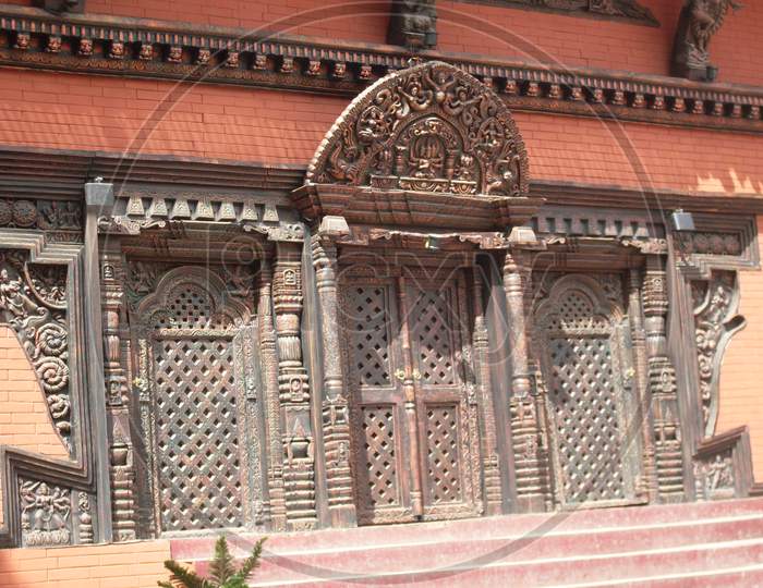 Interior and exterior decoration for Durga Puja festival