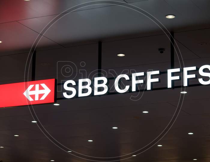Sbb / Cff / Ffs (Swiss Federal Railways Company) Sign