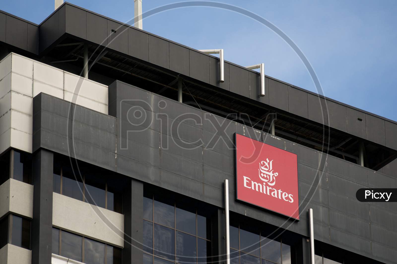 Emirates Logo On A Building In Brisbane