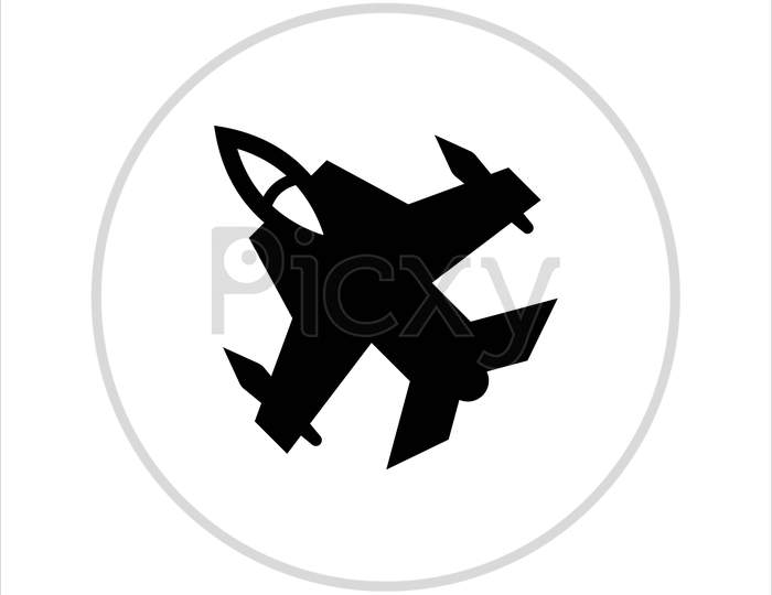 fighter jet icon,vector best flat icon.