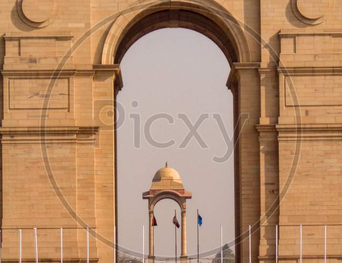 Close-Up View Of India Gate Delhi