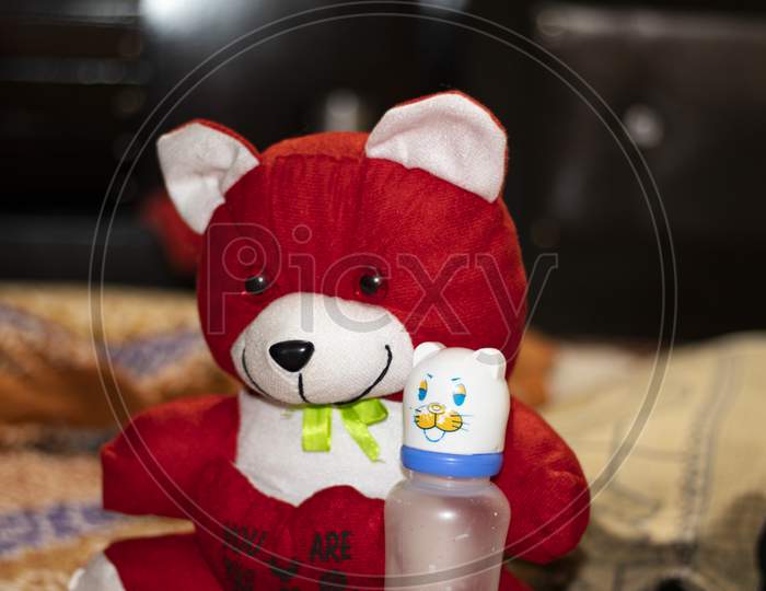 Cute red teddy bear