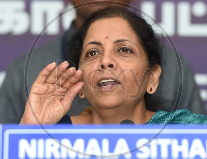 Image Of Nirmala Sitharaman , Union Minister For Finance And Corporate ...