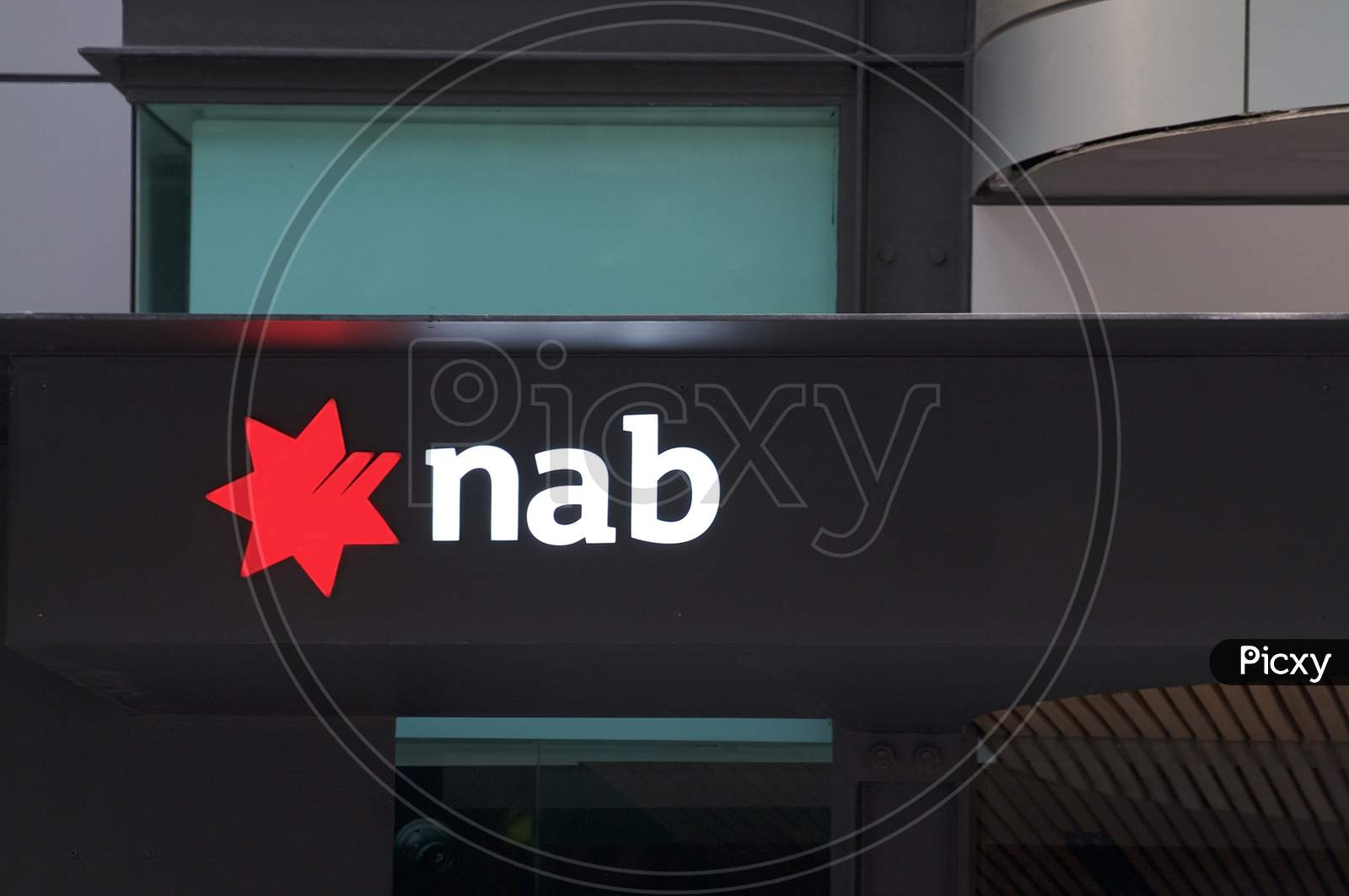 Illuminated Nab (National Australian Bank) Logo