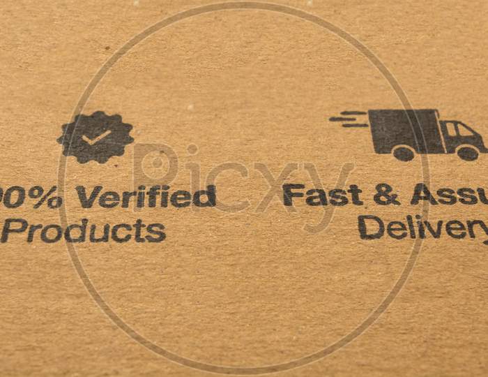 Verified Products and Fast Delivery Indications on a Card