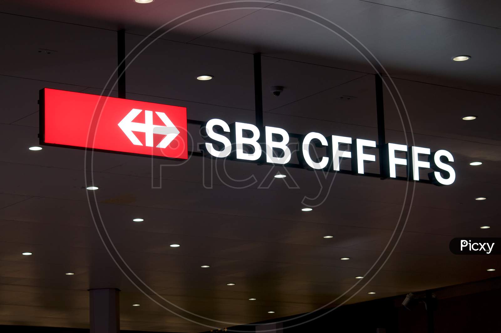 Sbb / Cff / Ffs (Swiss Federal Railways Company) Sign
