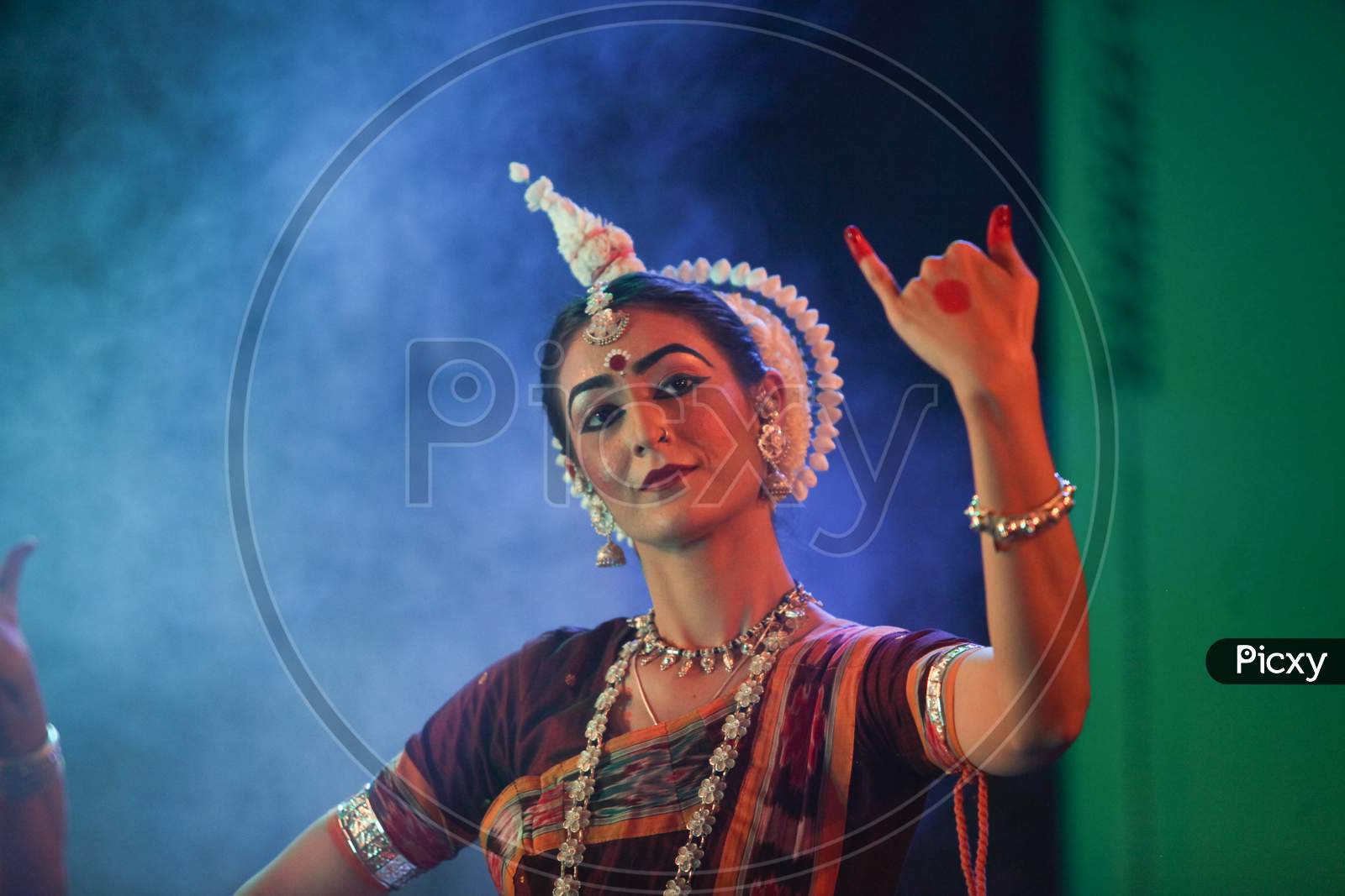 A young odissi dancer shows the beauty on December 14,2019 at Sevasadan hall,Bengaluru India