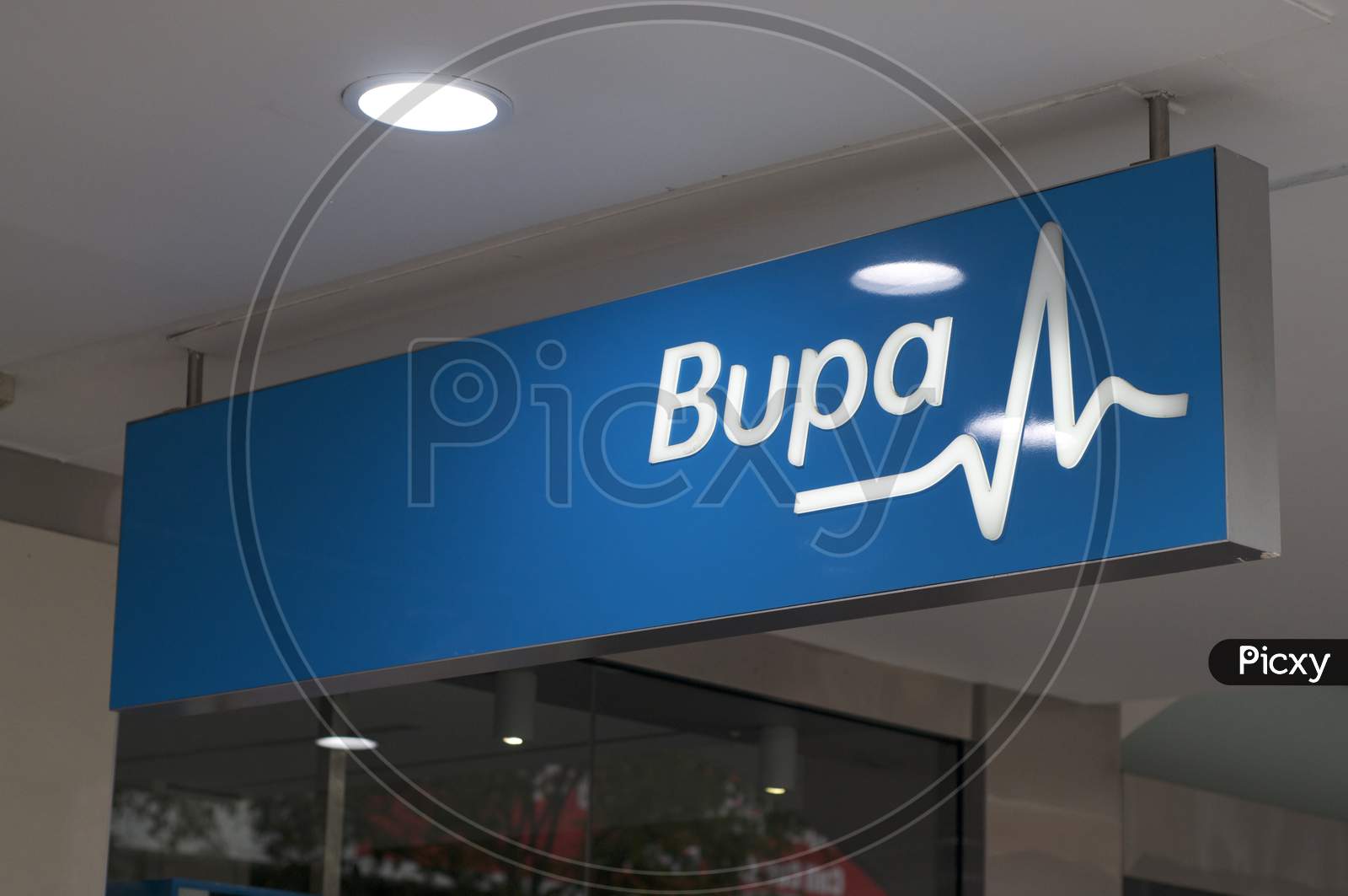 Bupa Insurance Sign Close Up