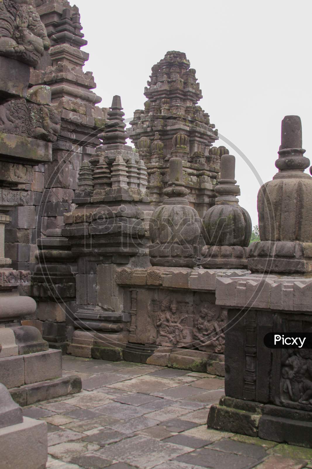 Stone Details At Prambanan Hindu Temple, Indonesia
