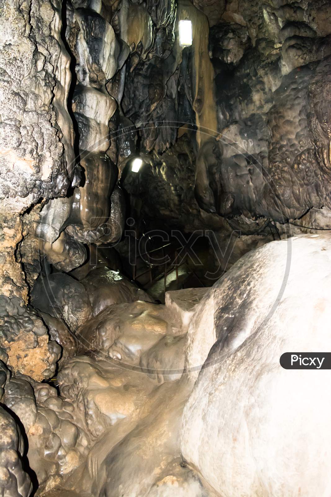 An inside view of the popular Mawsmai Cave Cherrapunjee(Sohra), Meghalaya. India