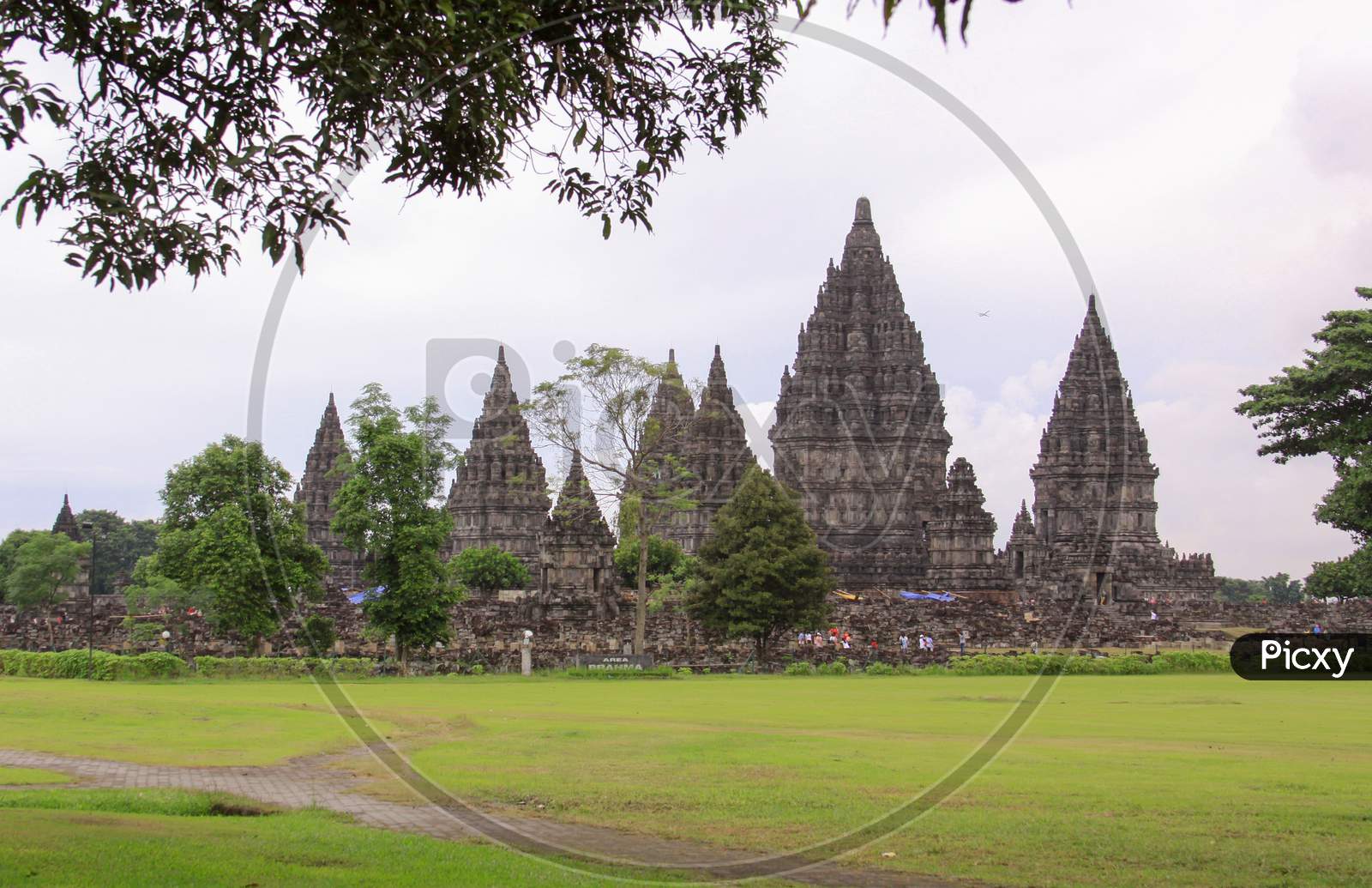 Prambanan Temple Complex Landscape, Indonesia