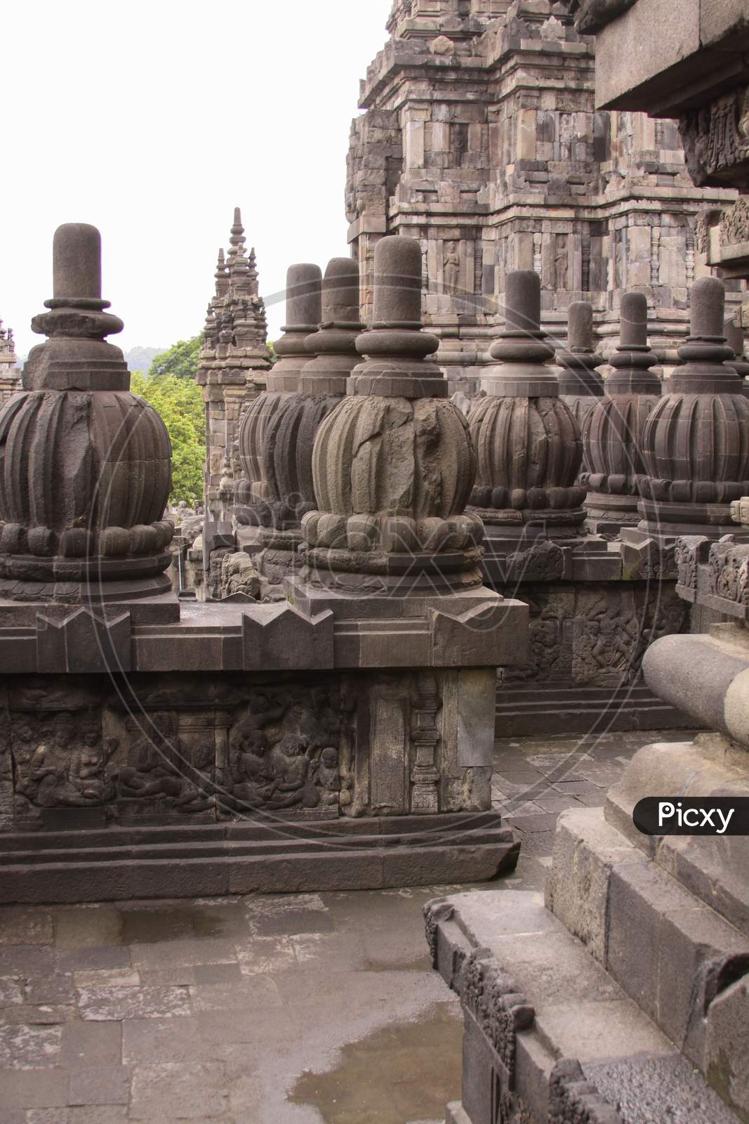 Stone Bells At Prambanan Hindu Temple, Indonesia