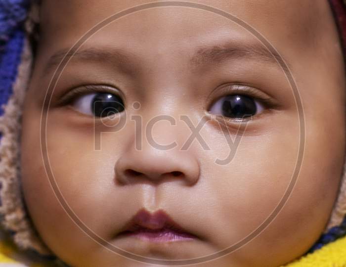 baby eyes close up