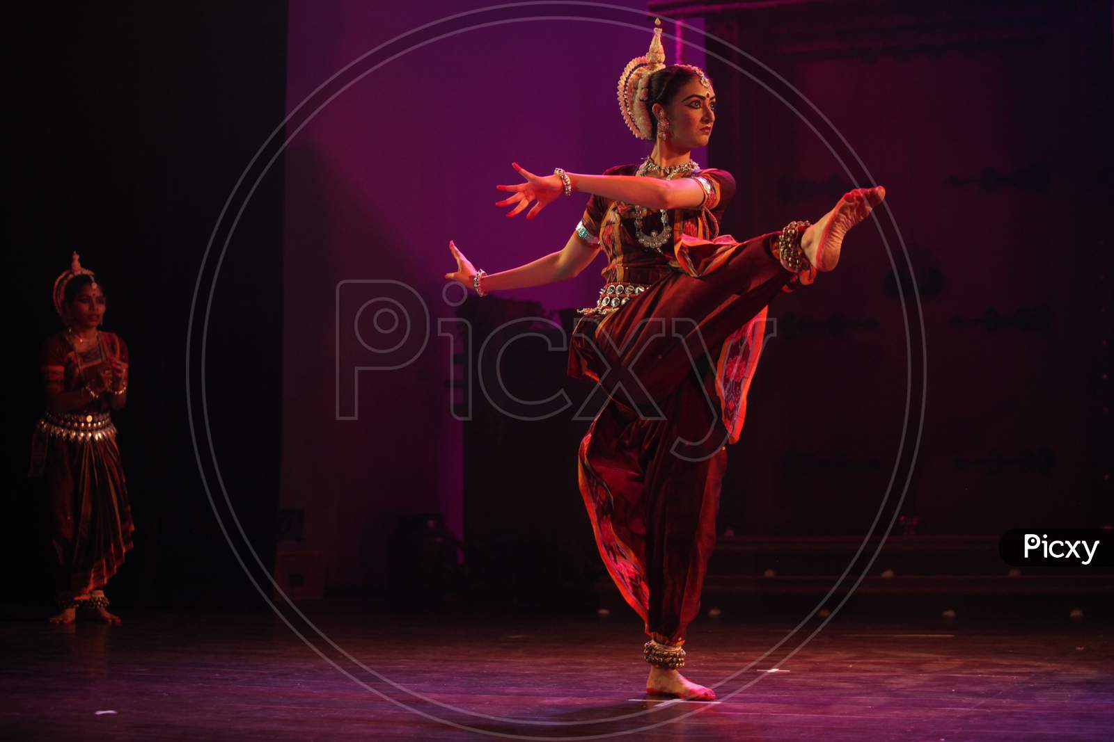 A young odissi dancer shows the beauty on December 14,2019 at Sevasadan hall,Bengaluru India