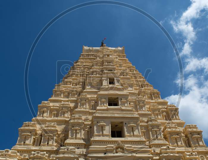 Temple Tower Of Virupaksha Temple At Hampi, India