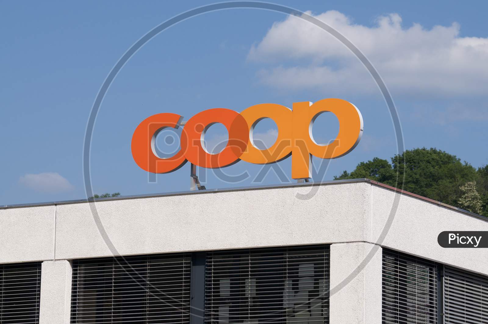 Coop Retail And Wholesale Supermarket Sign