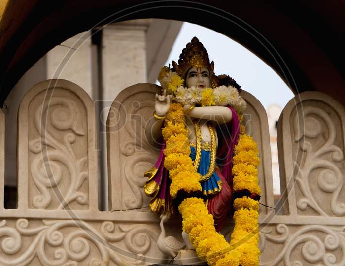 Sri Krishna Idol in a Temple