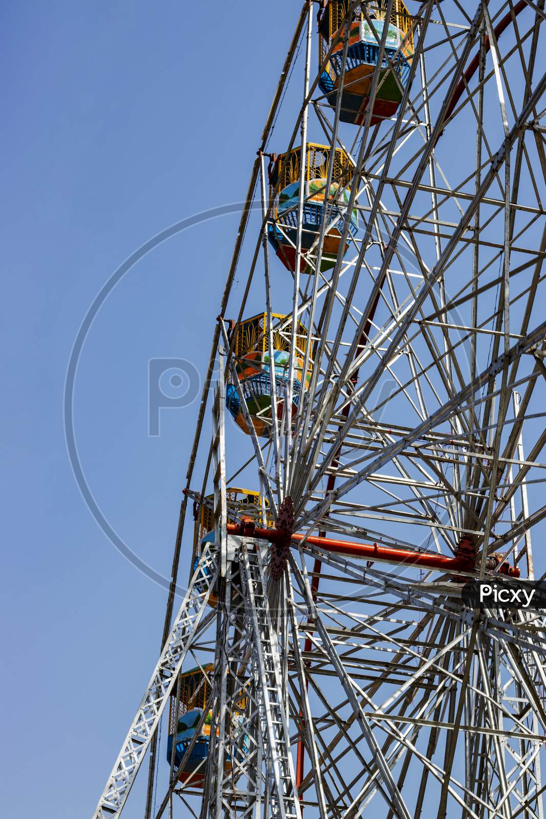 Ferris Wheel In Amusement Park