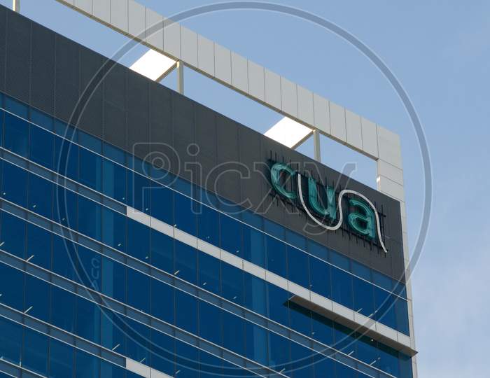 Cua Bank Sign On Bank Building