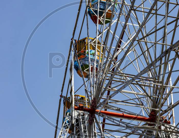 Ferris Wheel In Amusement Park
