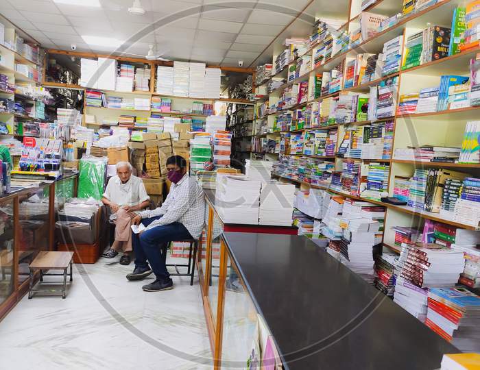 A book store with no customer during COVID 19 pandemic.