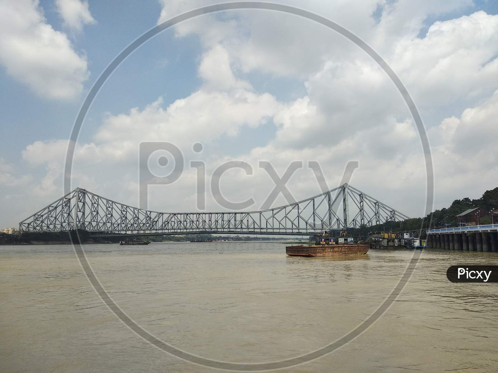 Howrah Bridge from Hooghly River