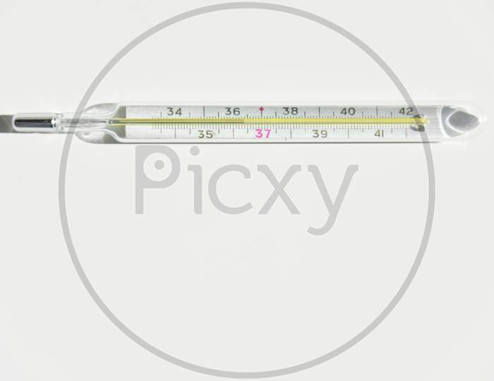 Isolated Thermometer On The White Background