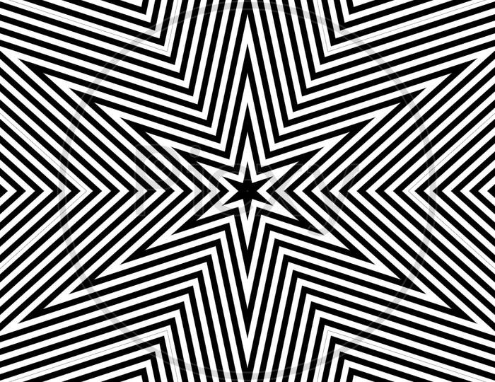 Abstract Star Seamless Geometric Patterns Background - Geometric Pattern Circle - Abstract Geometric Pattern Squares With Seamless Patterns Background. Black And White Texture. Graphic Modern Pattern