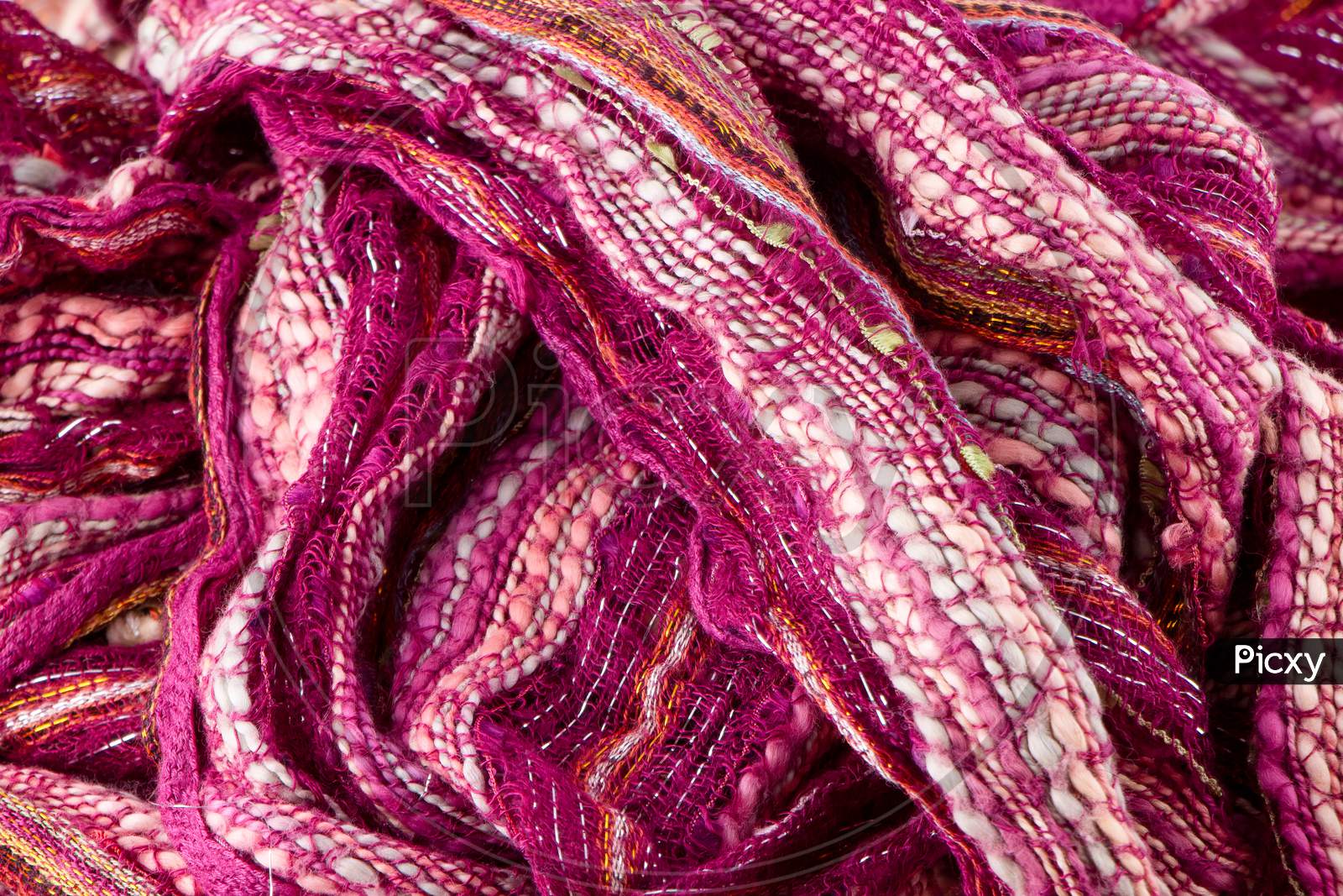 Purple And Pink Shades Textured Fabric Background