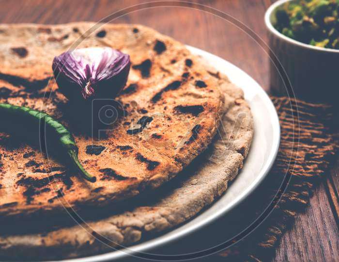 Bhakar or Bajra roti or Jowar Roti or Indian bread