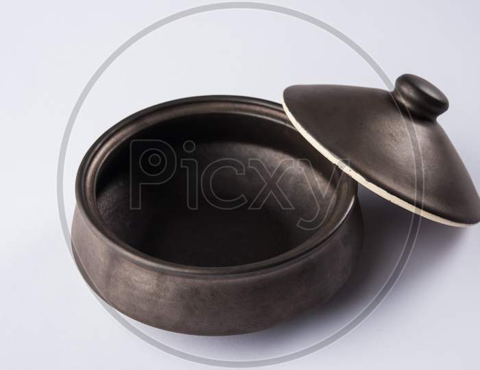 Empty Ceramic Bowl with Lid