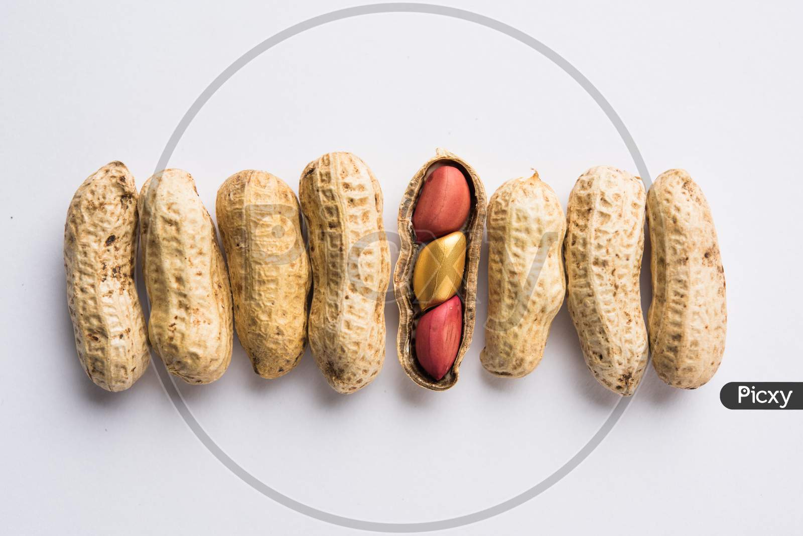 Golden peanut , exclusivity concept