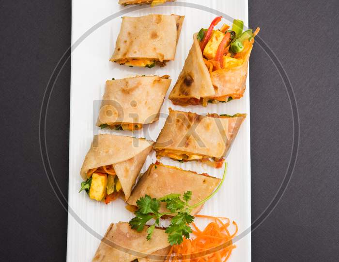 Veg Spring Roll OR Chapati Wrap