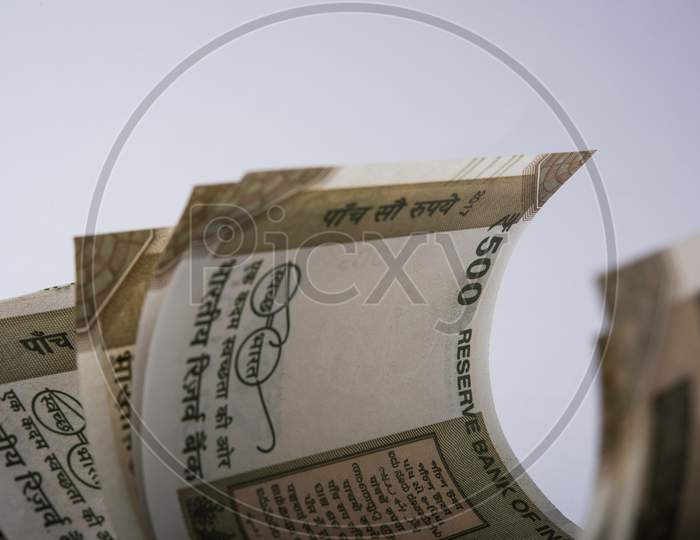 Indian Rupees Notes closeup