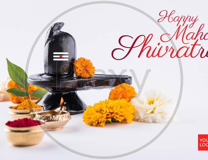 Happy Maha Shivaratri greeting card