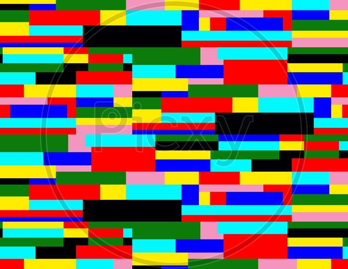 Colorful Vector Abstract Background With Squares