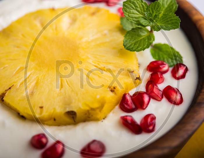 Pineapple / Ananas Raita or Yogurt