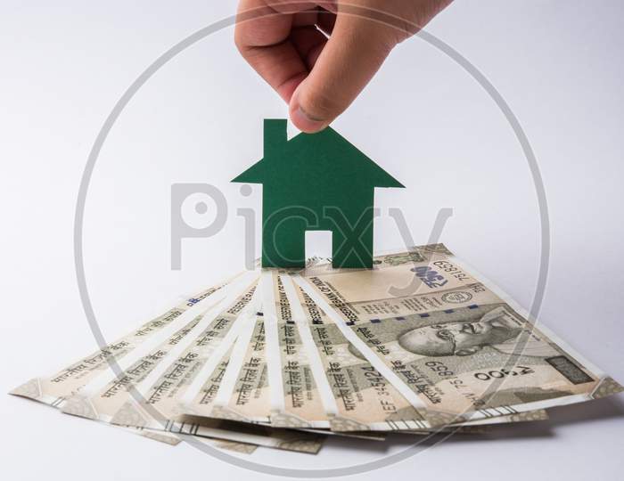 3D Model house using Indian currency