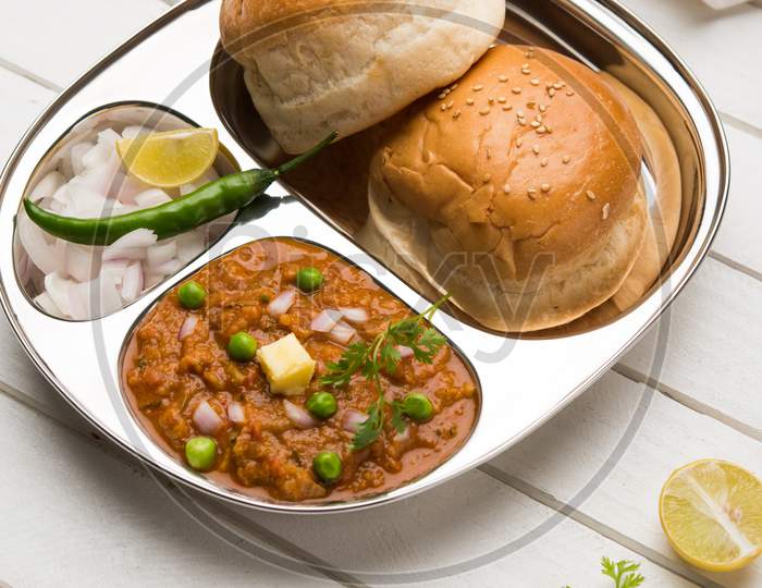 Pav Bhaji is a fast food dish from India