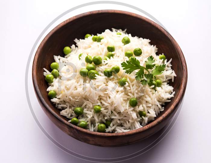 Green peas Basmati rice or matar pulav