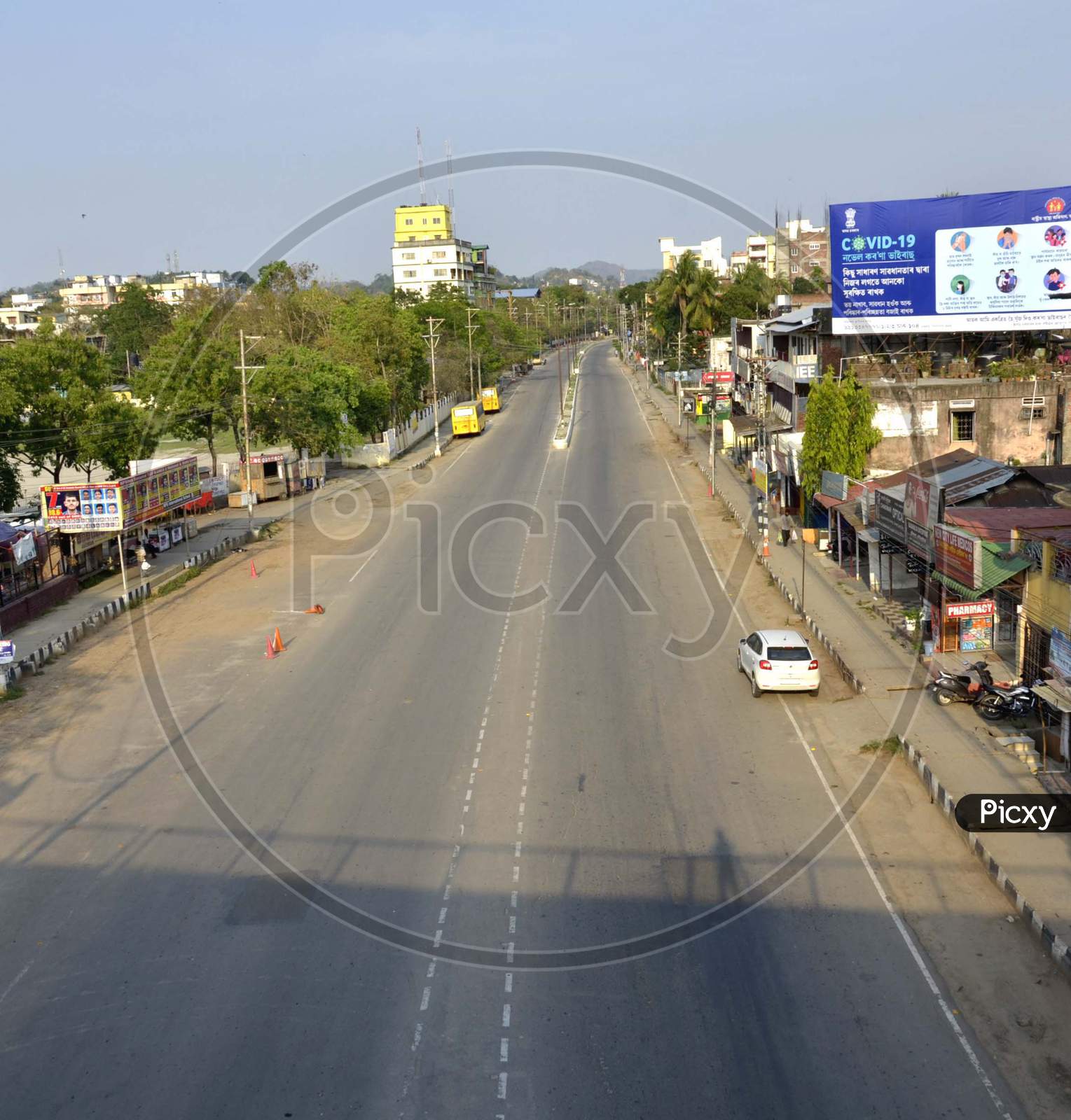A view of deserted road