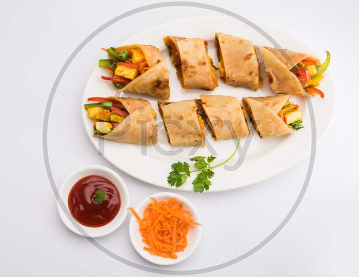 Veg Spring Roll OR Chapati Wrap